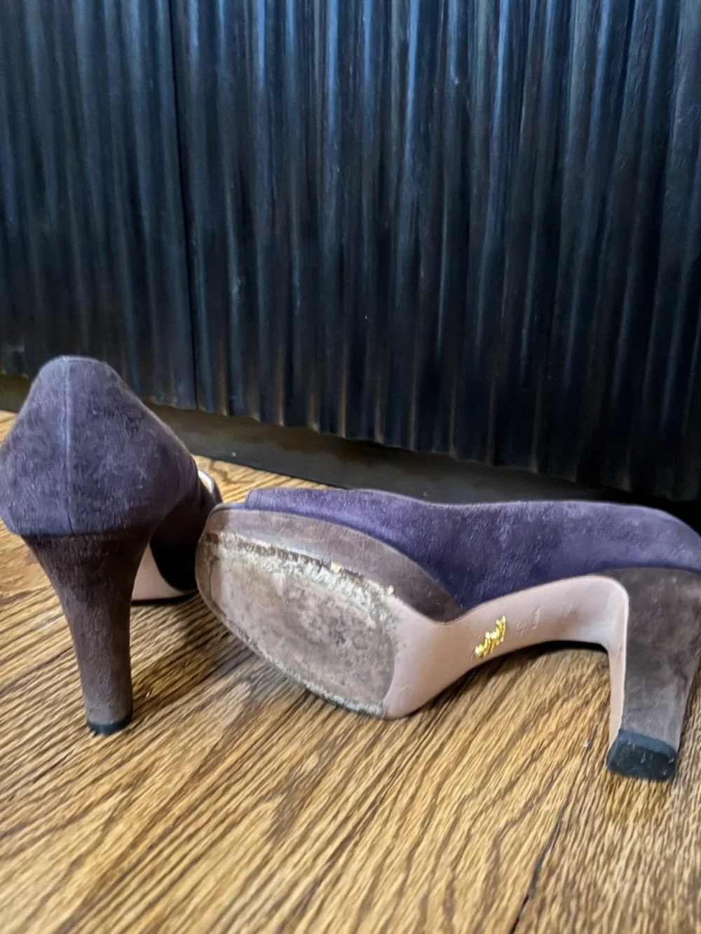 Prada Suede Brown Pumps Size 37.5